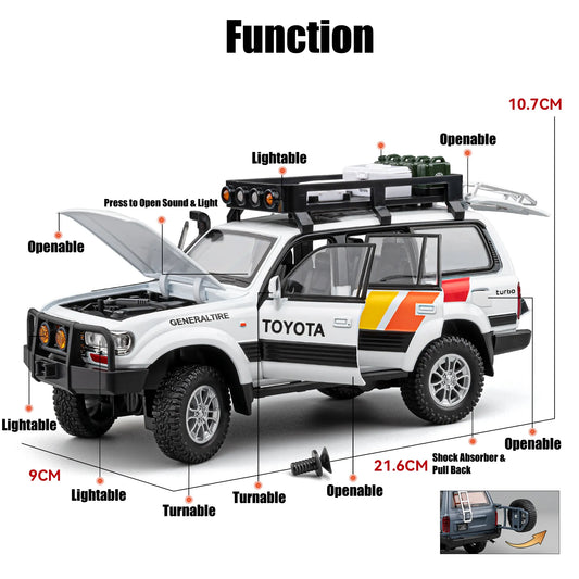 Toyota Land Cruiser LC80 1:24 Diecast Scale Model Car