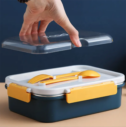 3 Compartment Stainless Steel Insulated Lunch Box for Kids