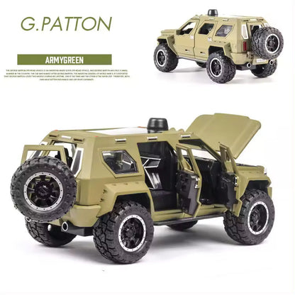 G-Patton Military Metal Toy Car 1:24 Diecast Scale Model
