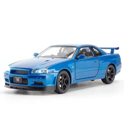 Nissan Skyline R34 GT-R 1:24 diecast scale model car