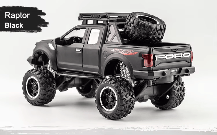 Ford Raptor F-150 Suv 1:24 Diecast Scale Model Car