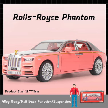 Rolls Royce Phantom Pink 1:24 Diecast Scale Model Car