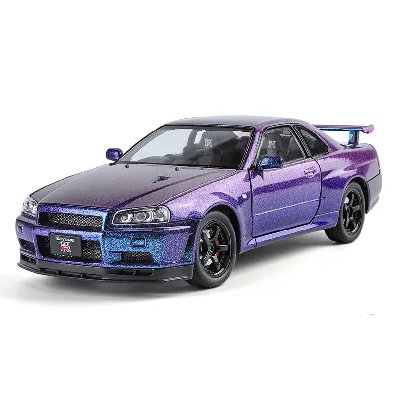 Nissan Skyline R34 GT-R 1:24 diecast scale model car