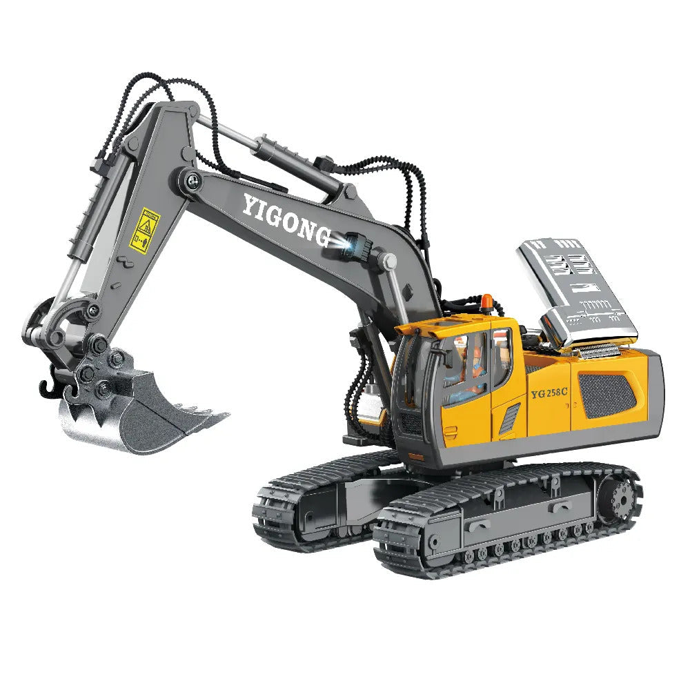 RC Excavator JCB Toy 11 Channel RC 1:20 Scale 2.4Ghz Construction Vehicles