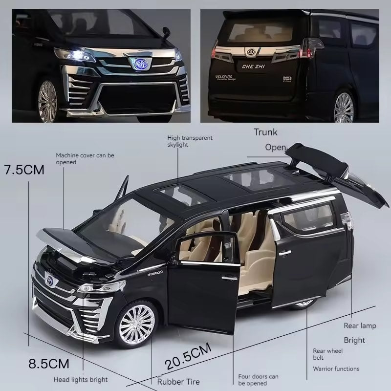 TOYOTA VELLFIRE ALPHARD 1:24 Diecast Scale Model Car