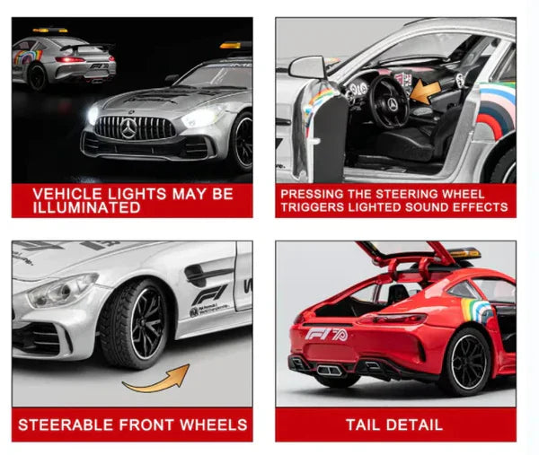Mercedes-AMG GT F1 Safety Car 1:24 Diecast Scale Model Car