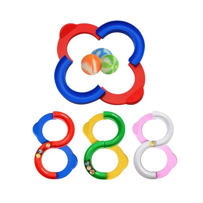 Premium 8 Shape Infinite Loop Interaction Balancing Track Toy Creative  - Multicolor