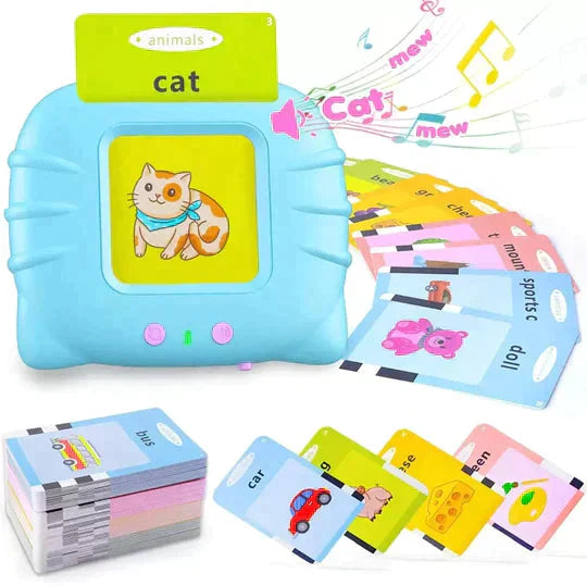 Premium Talking Flash Cards - Montessori Toys Flash Cards (224+ words)
