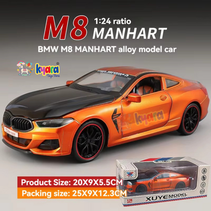 Bmw M8 Sports 1:24 Diecast Scale Model Car