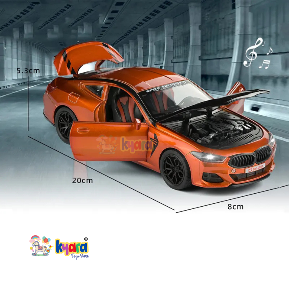 Bmw M8 Sports 1:24 Diecast Scale Model Car