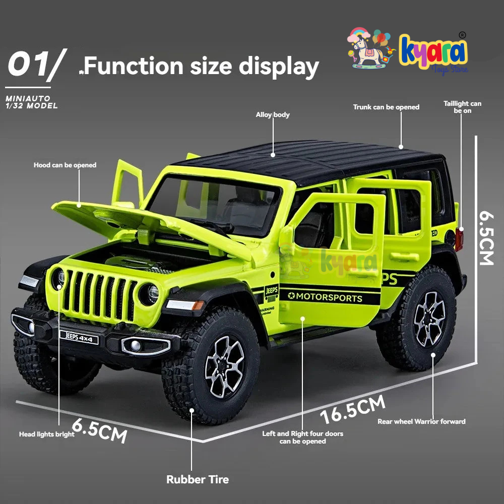 Jeep Wrangler Thar 1:24 Diecast Scale Model Car