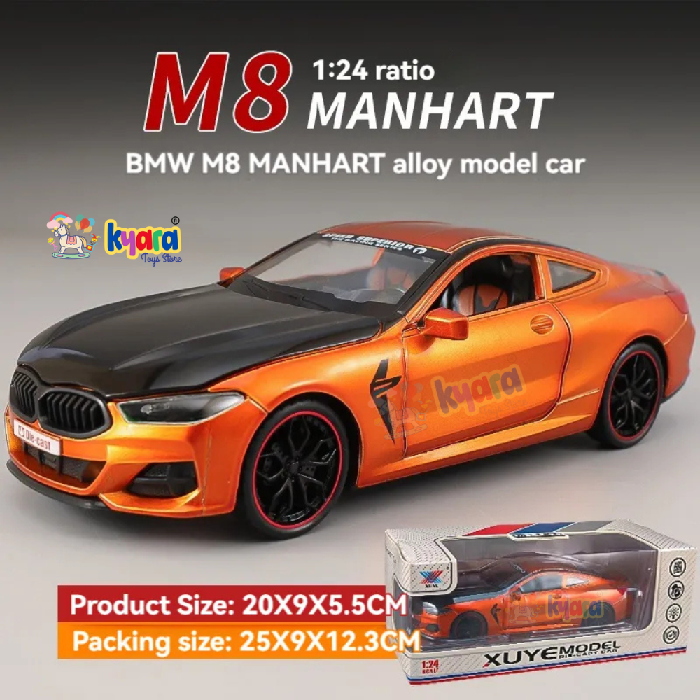 Bmw M8 Sports 1:24 Diecast Scale Model Car