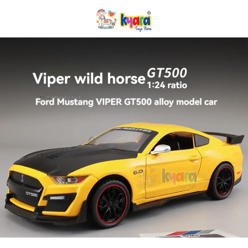 Ford Mustang Viper Gt500 1:24 Diecast Scale Model Car
