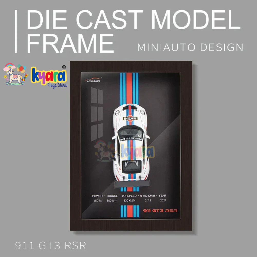 911 GT3 RSR 3D Diecast Car Frame