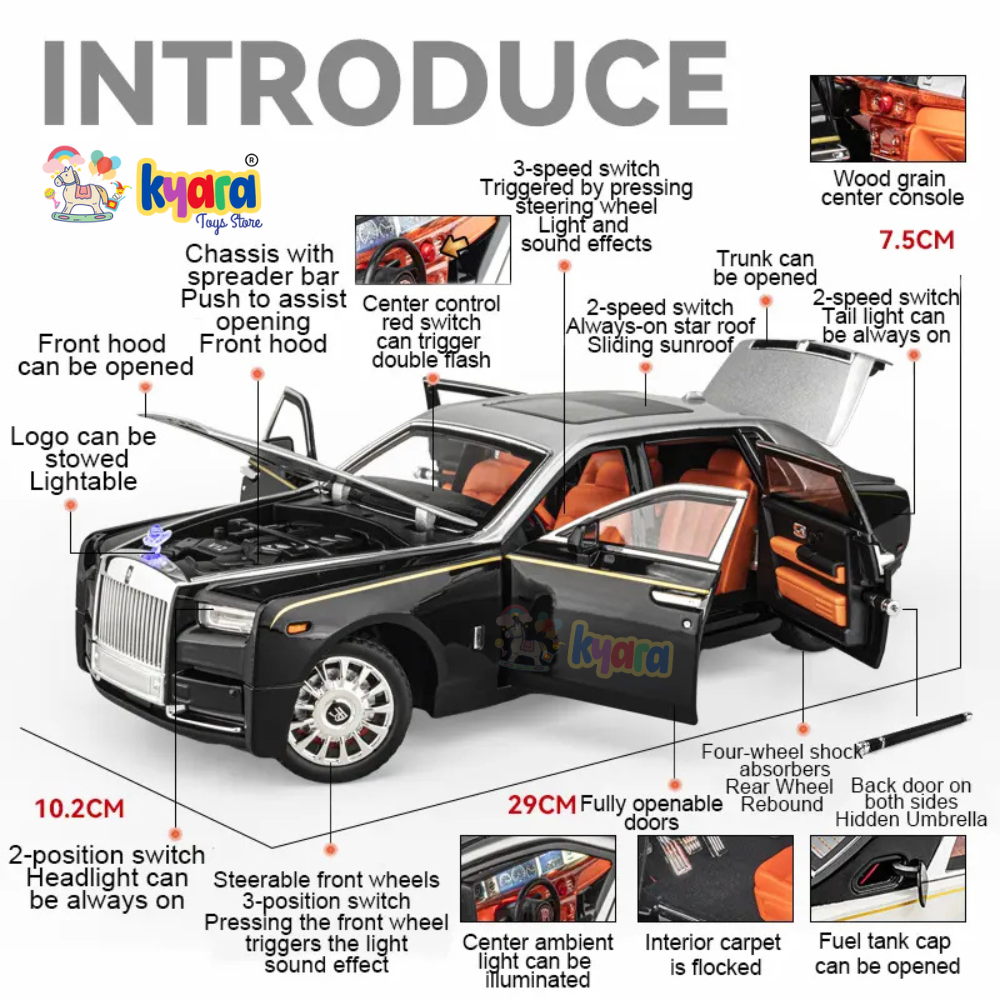Rolls Royce Phantom 1:24 Diecast Scale Model  Car