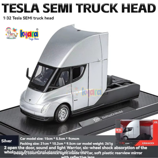 Tesla Semi Truck Head 1:24 Diecast Scale Model Car