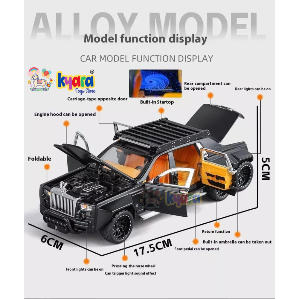 Rolls Royce Phantom 6x6 Sports 1:24 Diecast Scale Model Car