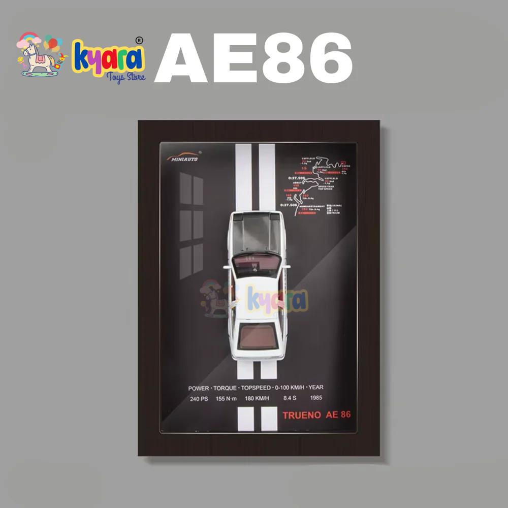 TOYOTA AE 86 3D Diecast Car Frame