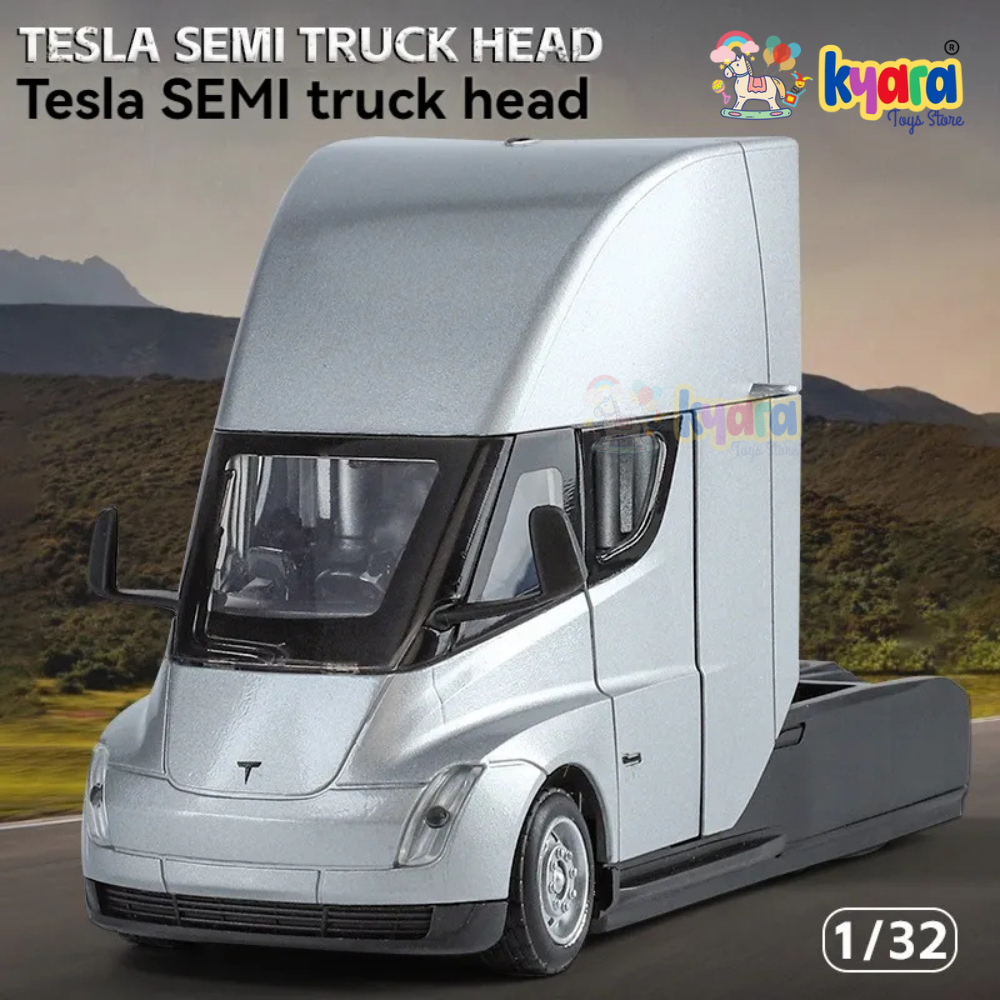 Tesla Semi Truck Head 1:24 Diecast Scale Model Car