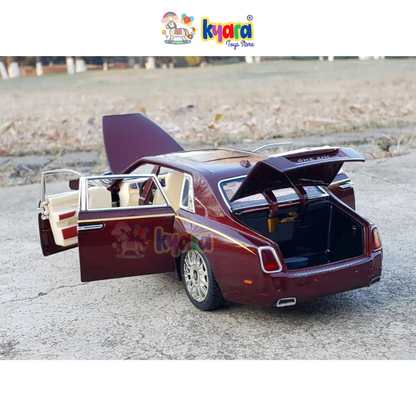 Rolls Royce Phantom Maroon 1:24 Diecast Scale Model Car