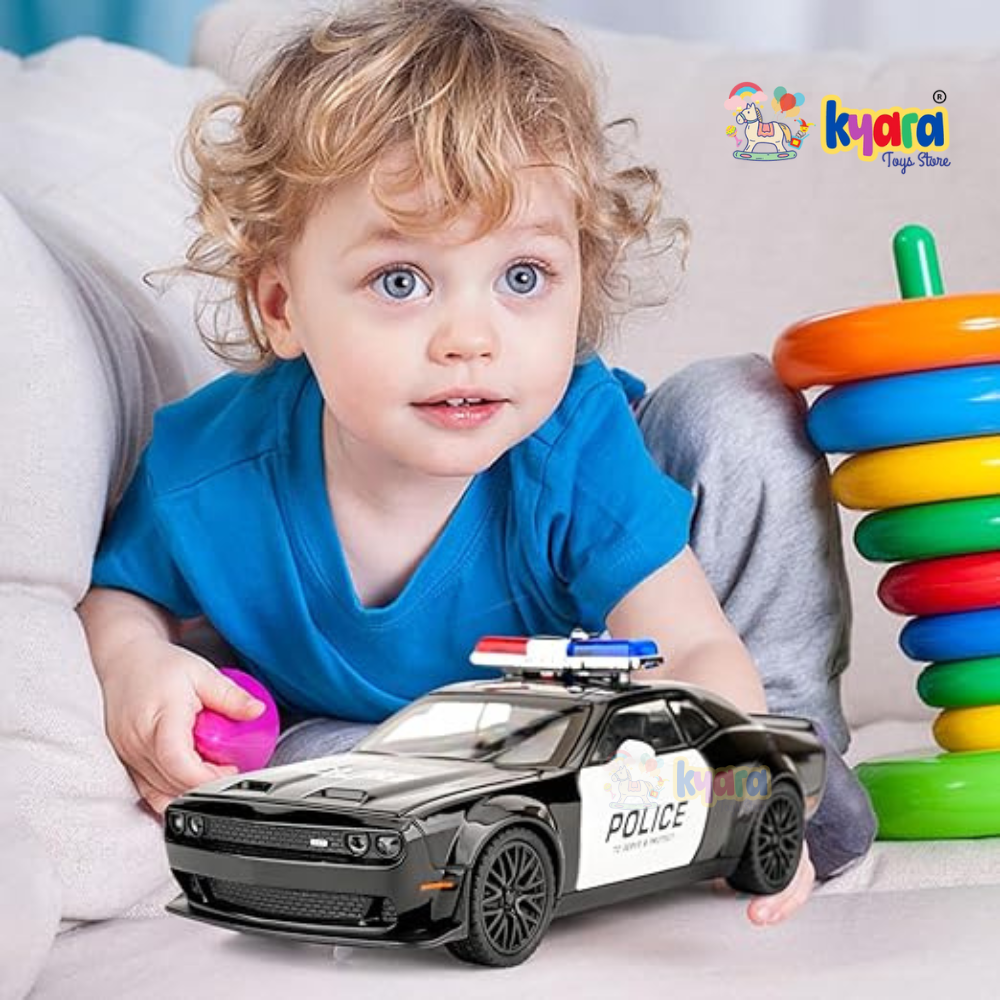 Dodge Challenger SRT Hellcat Police 1:24 Diecast Scale Model Car