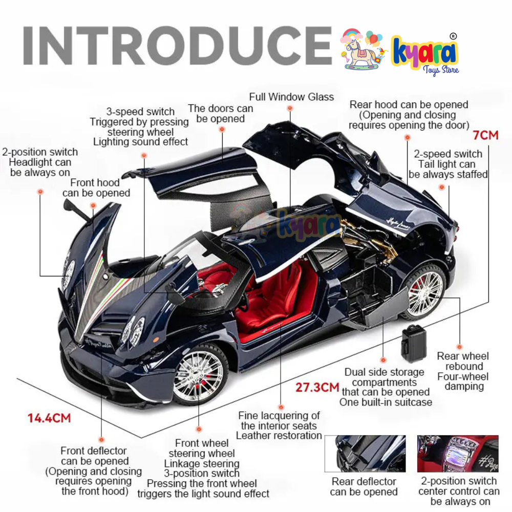 Pagani Huayra 1:18 Scale Model Diecast Metalcar