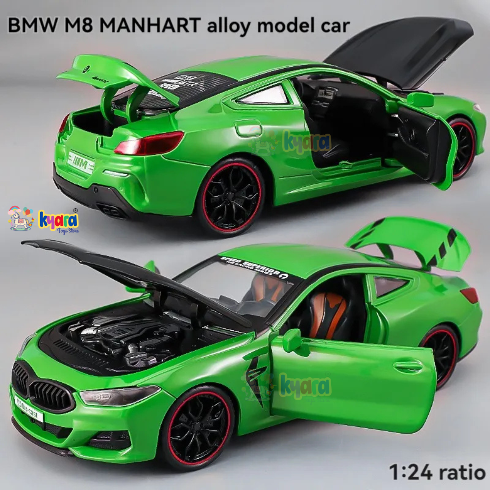 Bmw M8 Sports 1:24 Diecast Scale Model Car