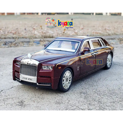 Rolls Royce Phantom Maroon 1:24 Diecast Scale Model Car