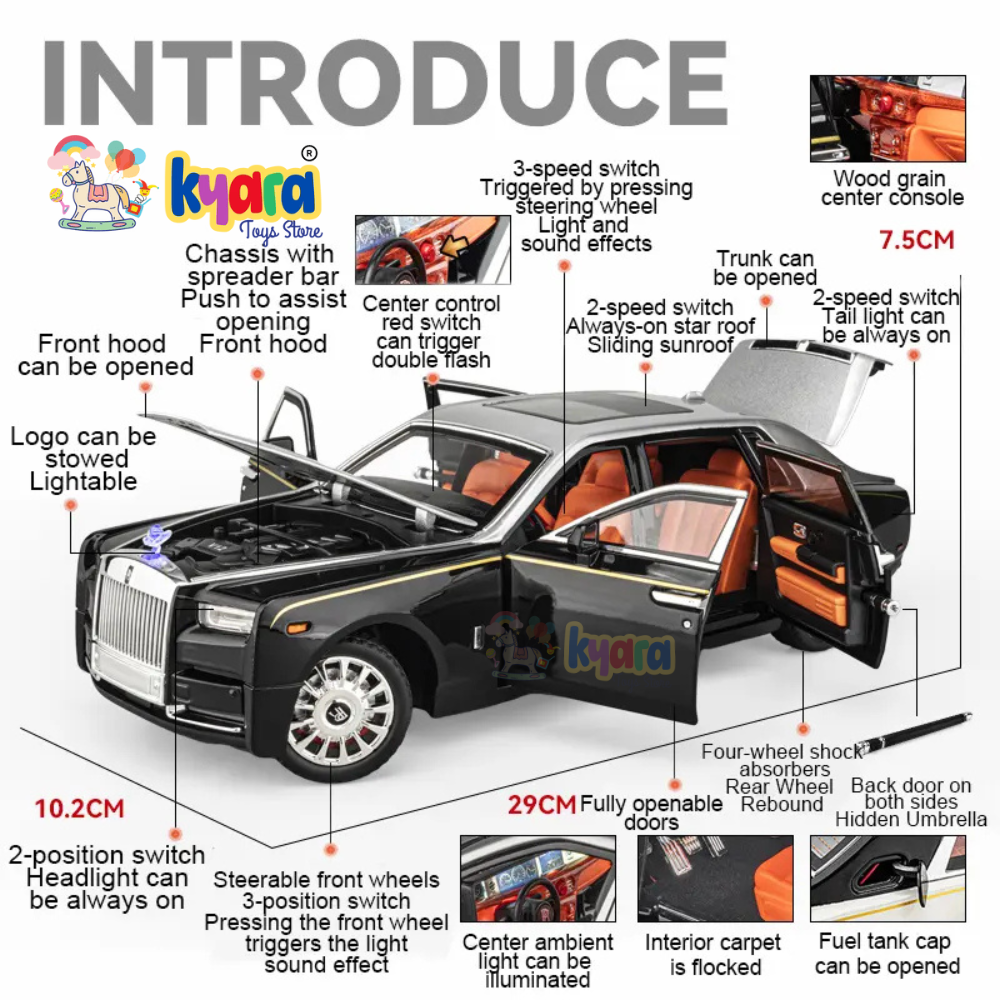 Rolls Royce Phantom 1:24 Diecast Scale Model  Car