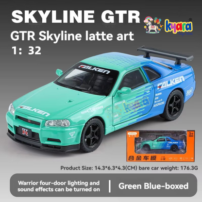 Nissan Skyline GT-R R34 Sport Racing 1:24 Diecast Scale Model Car