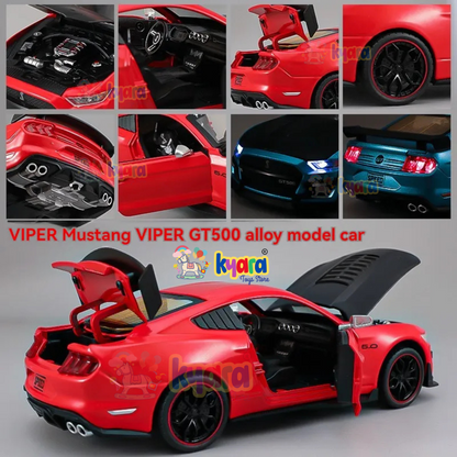 Ford Mustang Viper Gt500 1:24 Diecast Scale Model Car