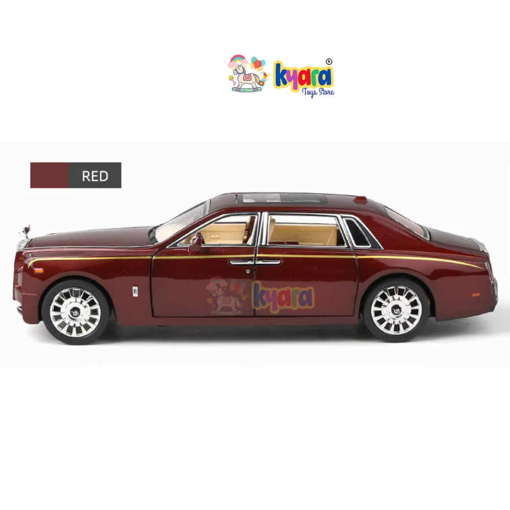 Rolls Royce Phantom Maroon 1:24 Diecast Scale Model Car