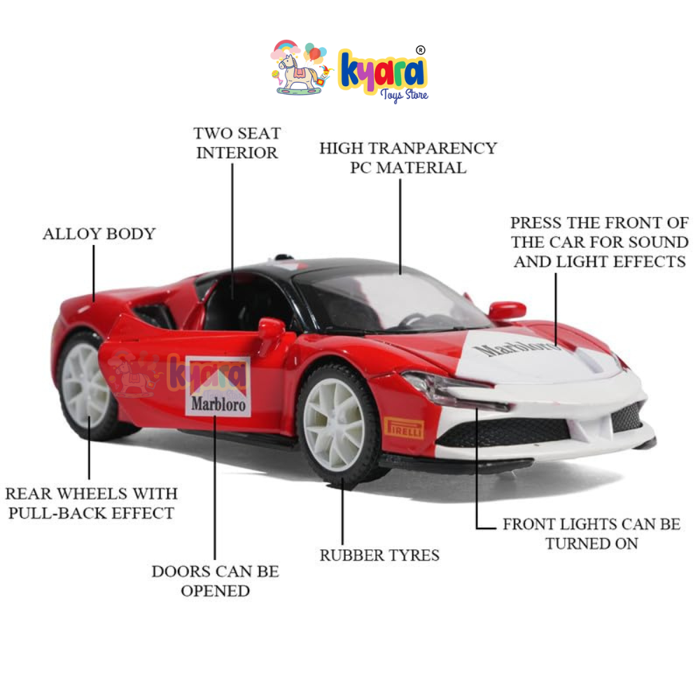 Ferrari SF90 Marlboro 1:24 Diecast Scale Model Car