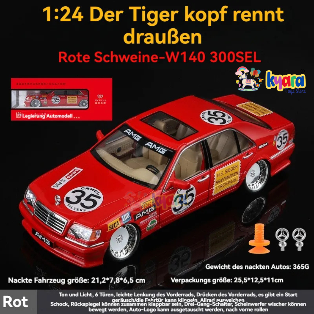 Mercedes Benz W140 1:24 Diecast Scale Model Car