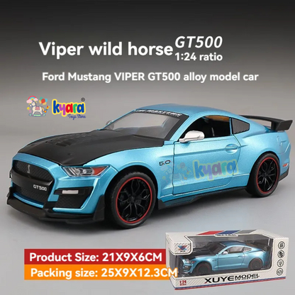 Ford Mustang Viper Gt500 1:24 Diecast Scale Model Car