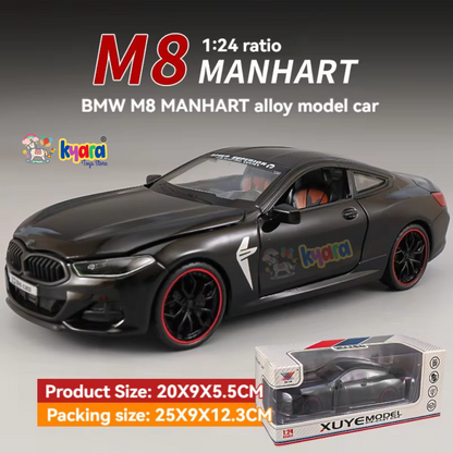 Bmw M8 Sports 1:24 Diecast Scale Model Car