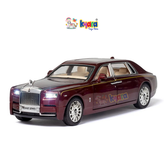 Rolls Royce Phantom Maroon 1:24 Diecast Scale Model Car