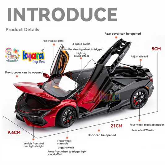 Lamborghini Revuelto 1:24 Diecast Scale Model Car