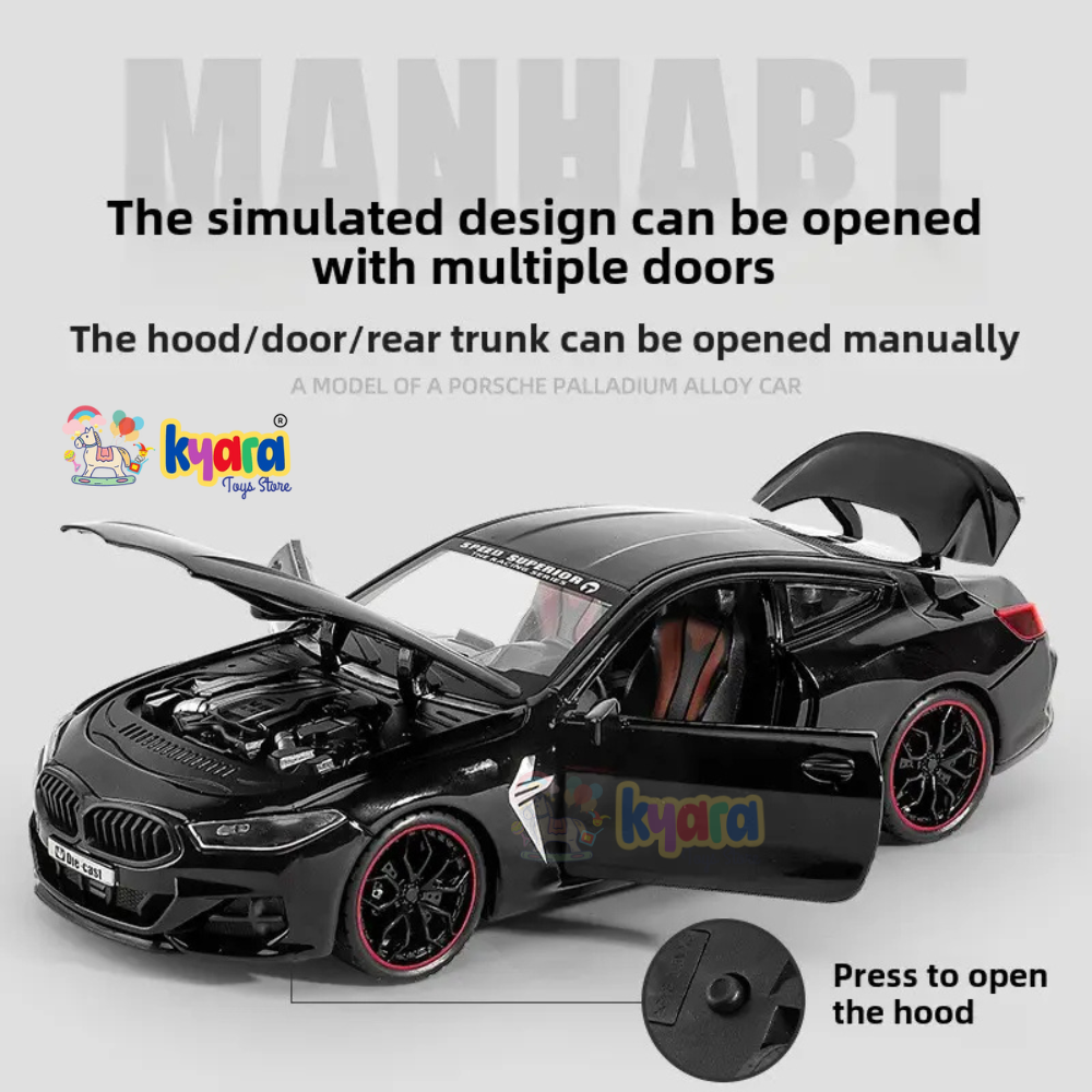 Bmw M8 Sports 1:24 Diecast Scale Model Car
