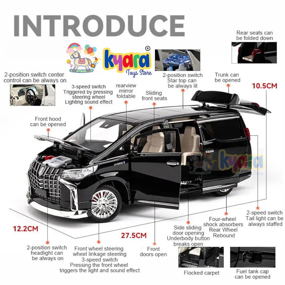 Toyota Alphard 1:18 diecast scale model car collectible