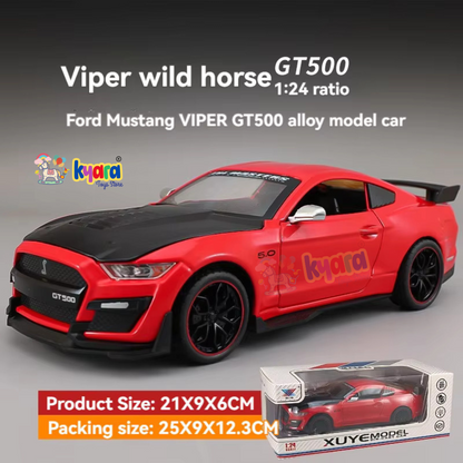 Ford Mustang Viper Gt500 1:24 Diecast Scale Model Car