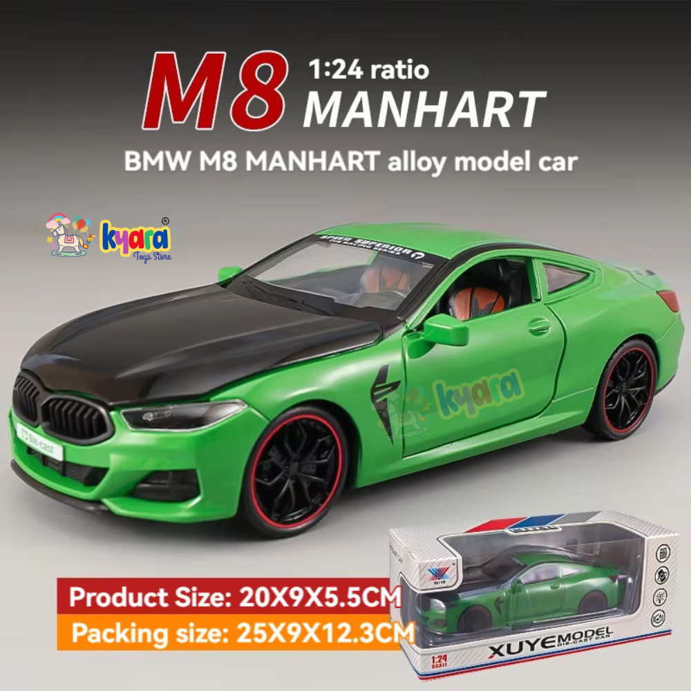 Bmw M8 Sports 1:24 Diecast Scale Model Car