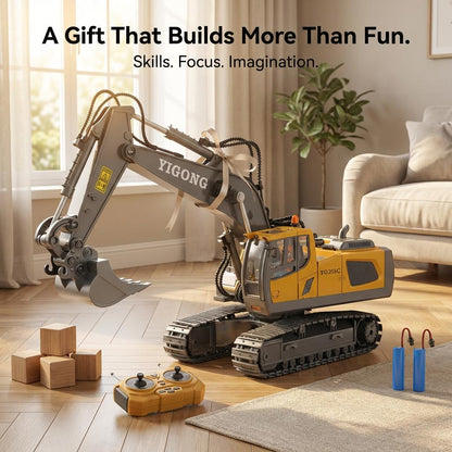 RC Excavator JCB Toy 11 Channel RC 1:20 Scale 2.4Ghz Construction Vehicles