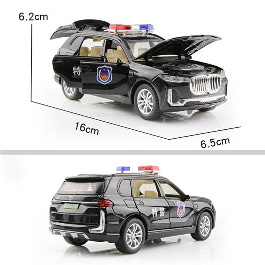 BMW X7 police vehicle 1:24 Diecast Scale Model Car