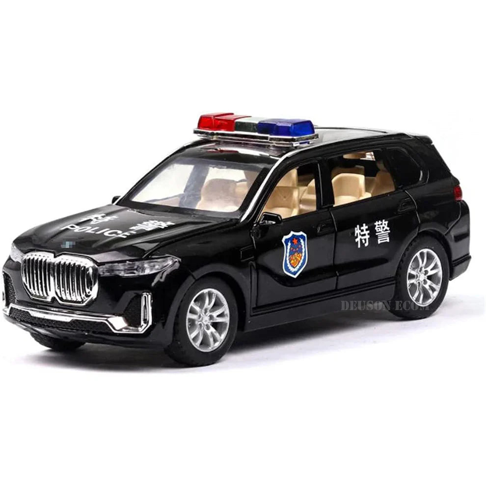 BMW X7 police vehicle 1:24 Diecast Scale Model Car