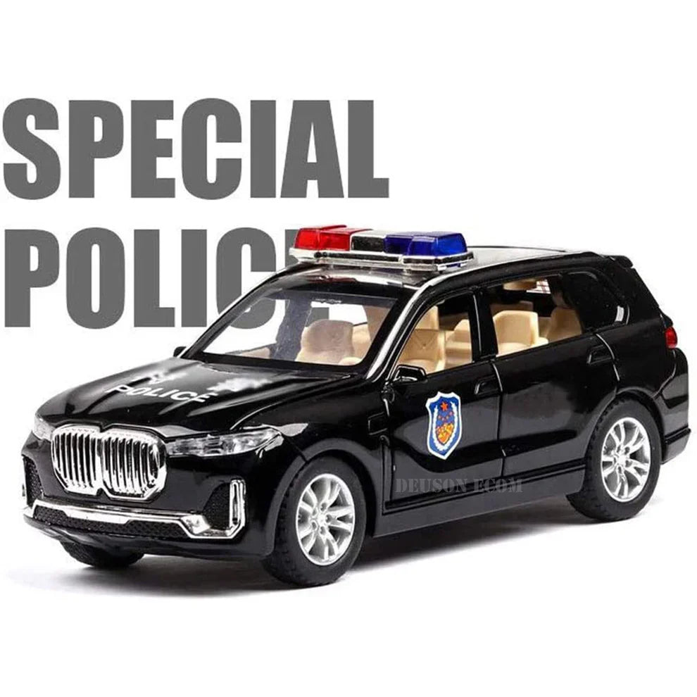 BMW X7 police vehicle 1:24 Diecast Scale Model Car