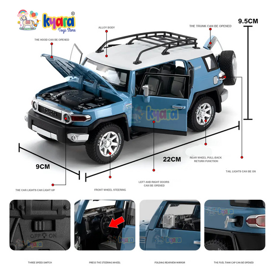 Toyota Fj Cruiser 1:24 Diecast Scale Model Car