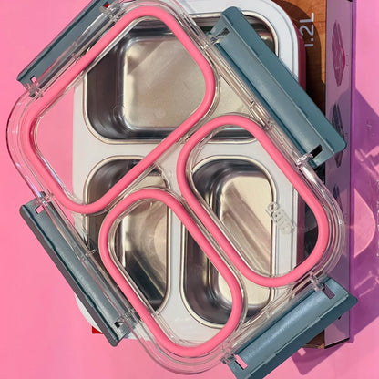 3 Grid Spill Proof Lunchbox for Adults/Teenegers