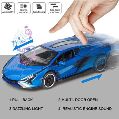 Lamborghini Sián FKP 37 Collectible 1:24 Diecast Scale Model Car