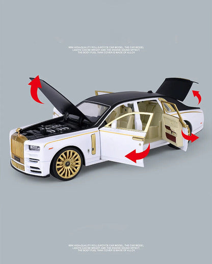 Rolls Royce Phantom Gold 1:24 Diecast Scale Model Car